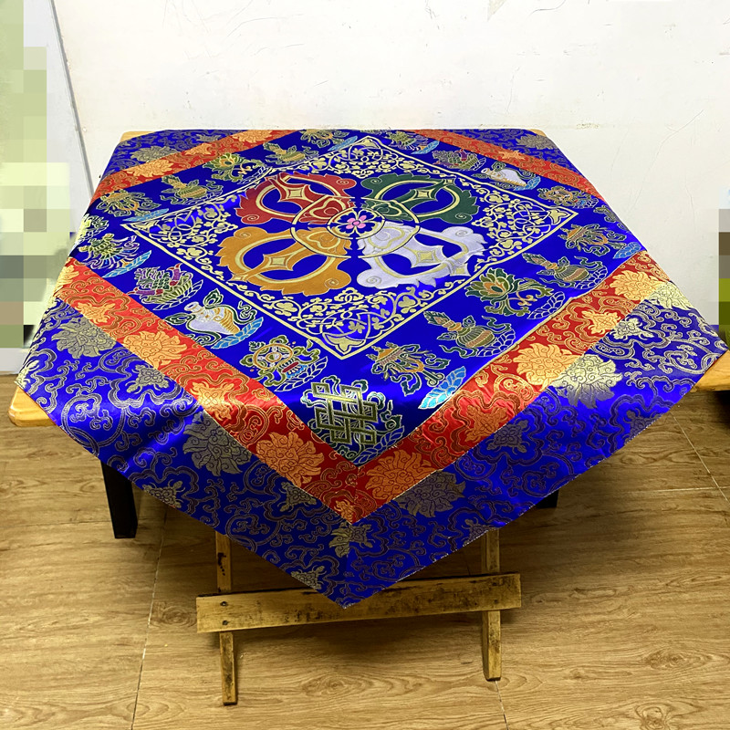 Home Textiles Wholesale - ผ้าปูโต๊ะบูชาพระพุทธรูปแบบปักลายแปดมงคล สำหรับบูชาที่บ้าน วัด หรือสถานที่ทางพุทธศาสนา ขายส่ง