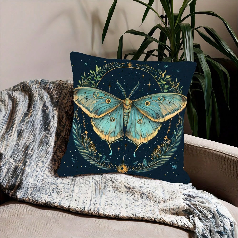 ปลอกหมอนลายโบฮีเมียนรูปผีเสื้อ - Pillow Insert 18X18 บทวิจารณ์และราคา