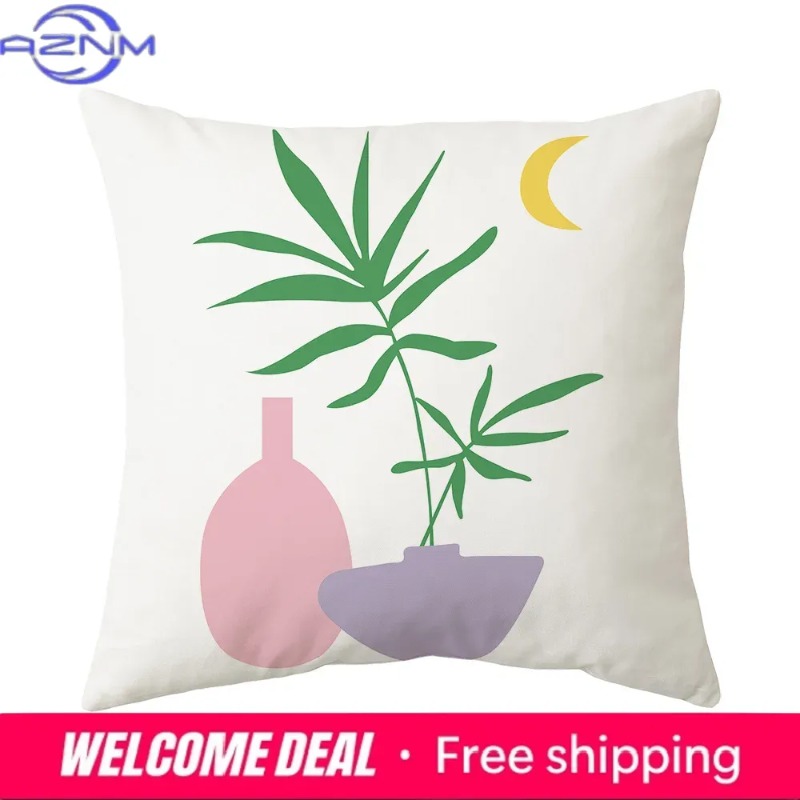 ปลอกหมอนสีชมพูสีเขียว 45x45 ซม - Home Textiles Images บทวิจารณ์และราคา