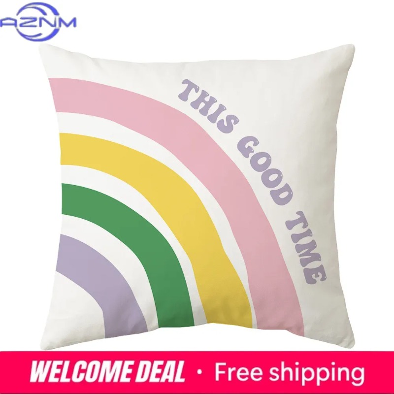 ปลอกหมอนสีชมพูสีเขียว 45x45 ซม - Home Textiles Images บทวิจารณ์และราคา