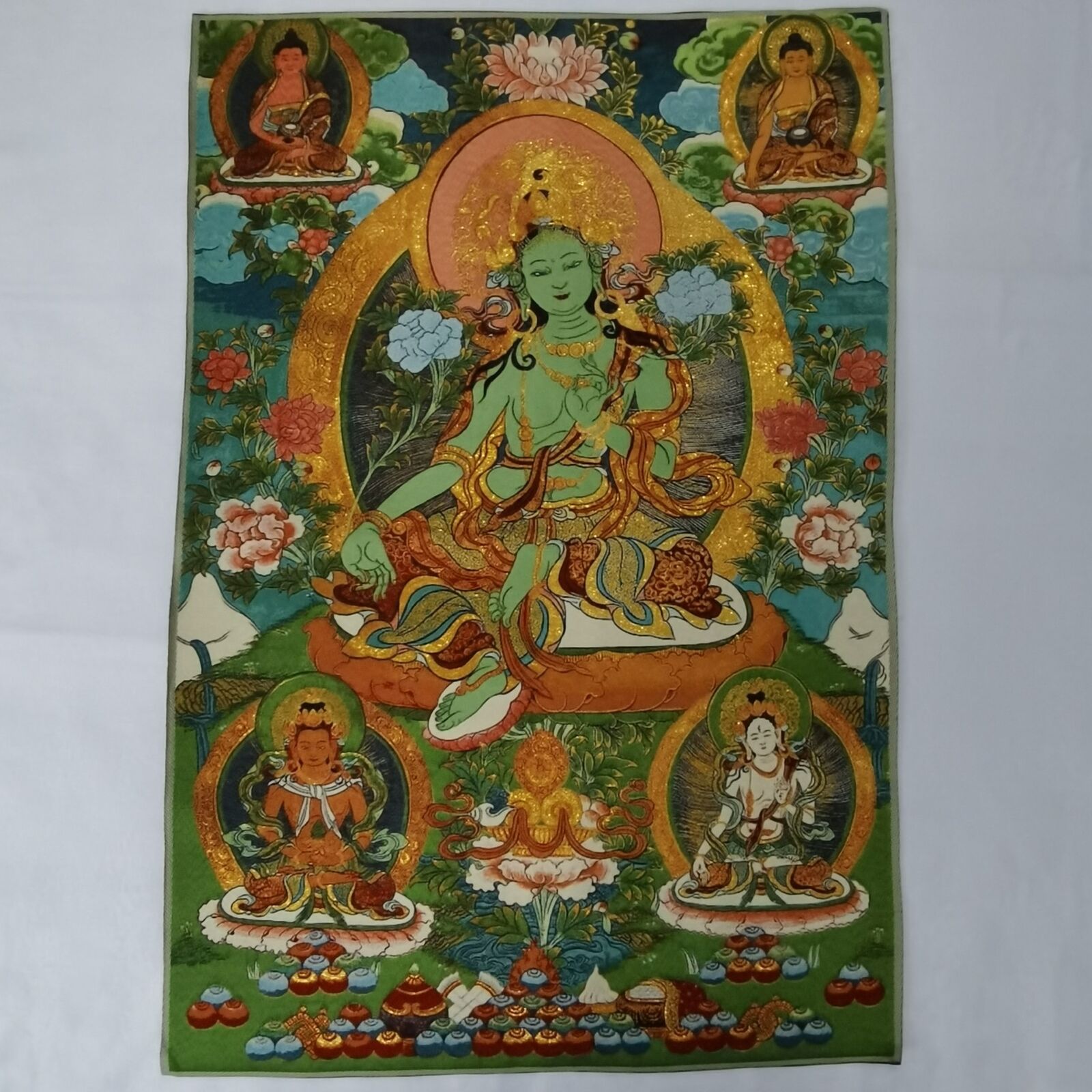 ผ้าไหมทิเบตขนาด 36 นิ้ว ภาพพุท - Home Textiles China บทวิจารณ์และราคา