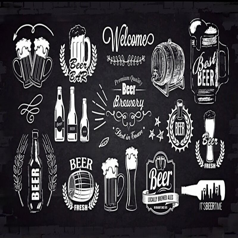 ภาพวาดเบียร์แบบเรียบง่ายที่วาด - Home Textiles Images บทวิจารณ์และราคา