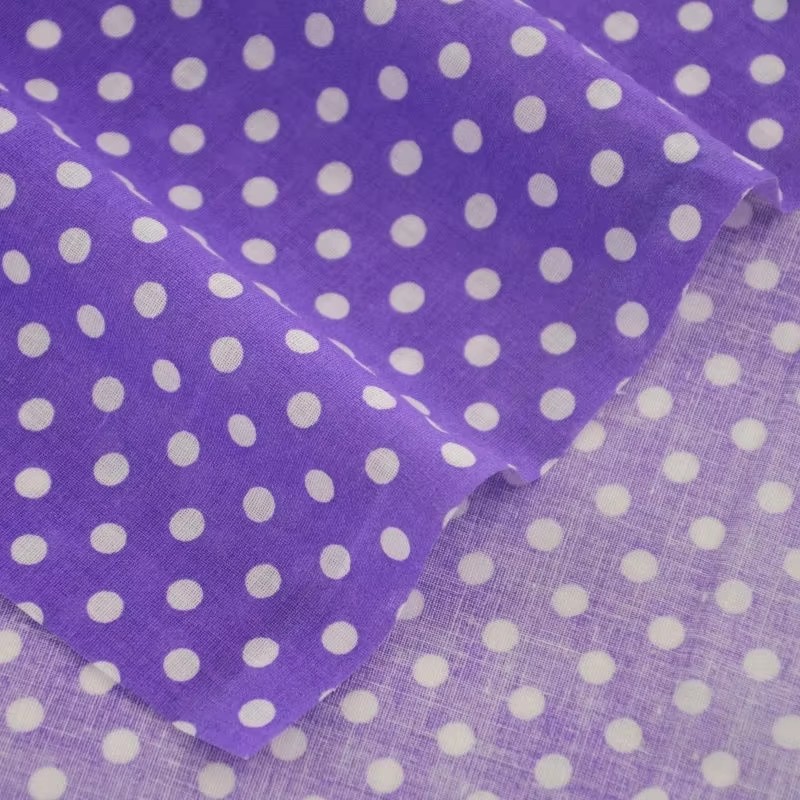 ผ้าคอตตอนพิมพ์ลายจุดสีส้มสีขาว - Home Of Textiles บทวิจารณ์และราคา