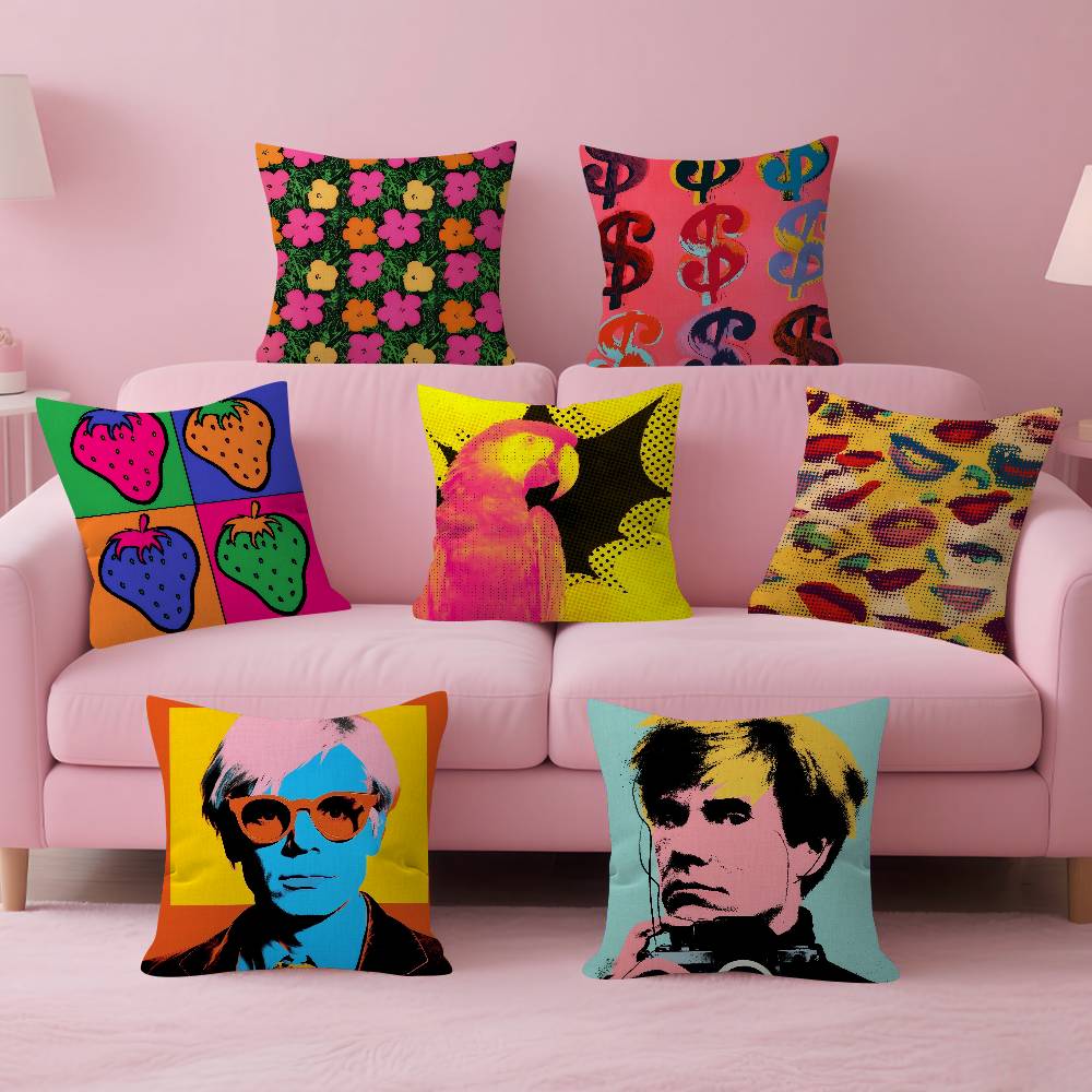 A-Andy W-Warhol Art ปลอกหมอนอิ - Home Art Textiles บทวิจารณ์และราคา
