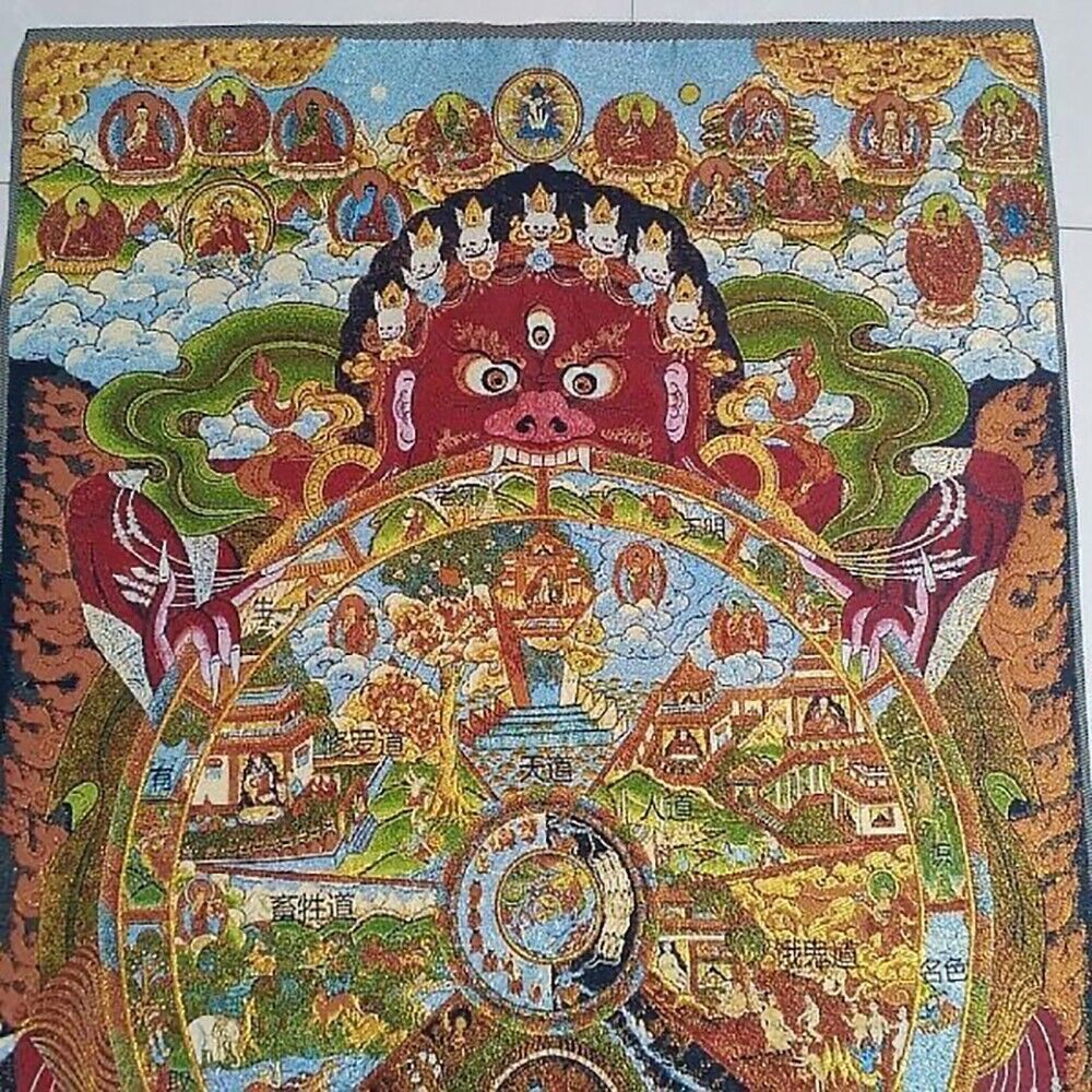 ภาพวาดผ้าไหมพระพุทธรูปสำหรับตก - Home Textiles China บทวิจารณ์และราคา