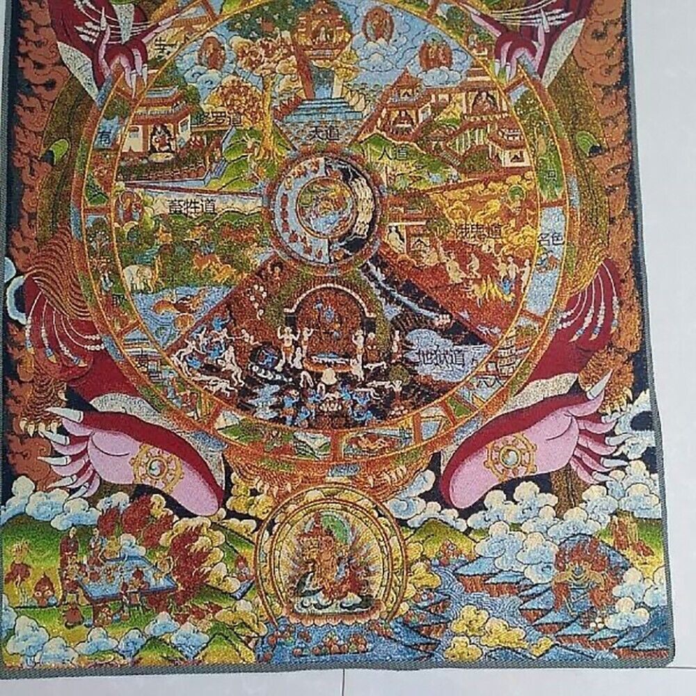 ภาพวาดผ้าไหมพระพุทธรูปสำหรับตก - Home Textiles China บทวิจารณ์และราคา
