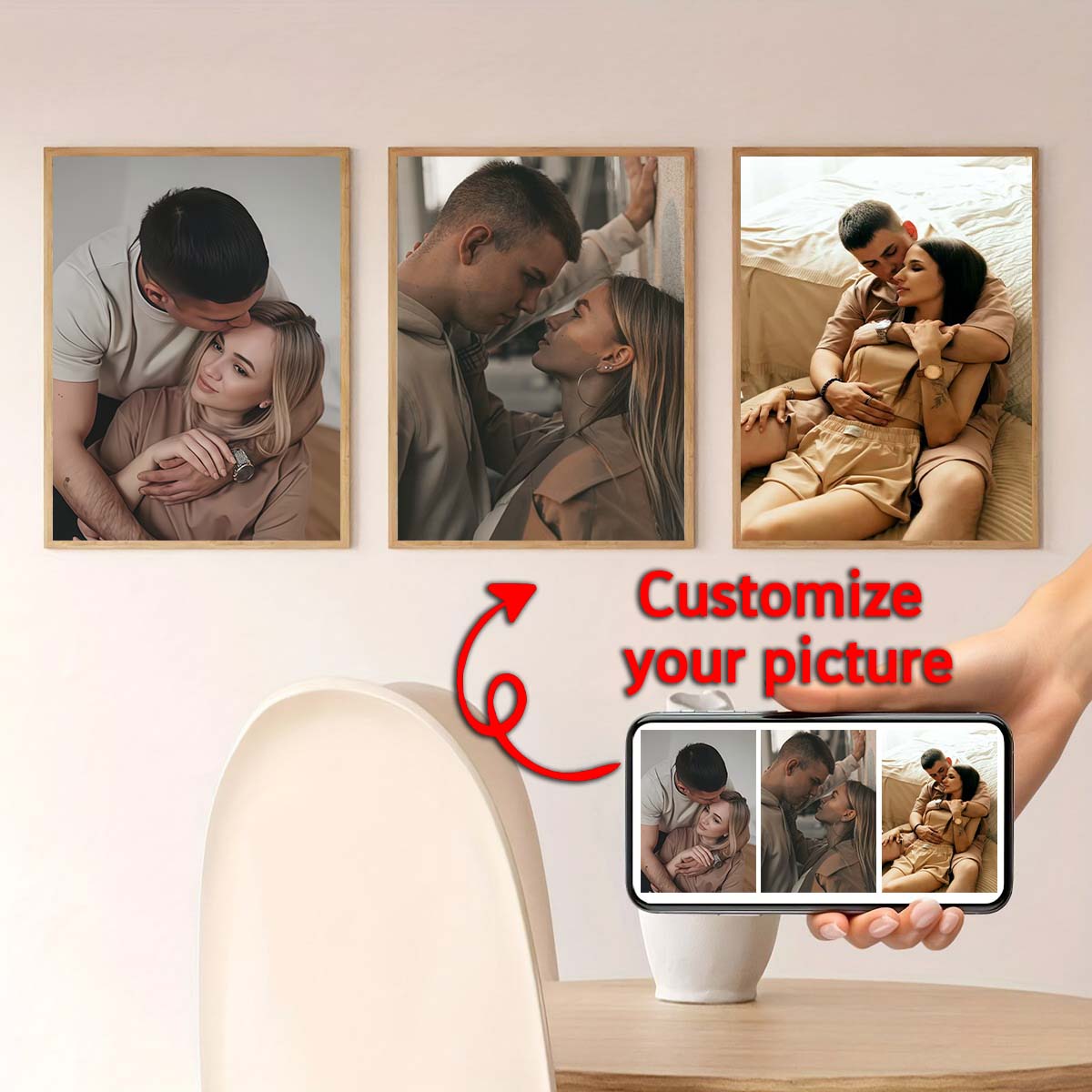 ภาพสามชิ้น - ภาพวาดสีน้ำมันแบบ - Home Of Textiles บทวิจารณ์และราคา