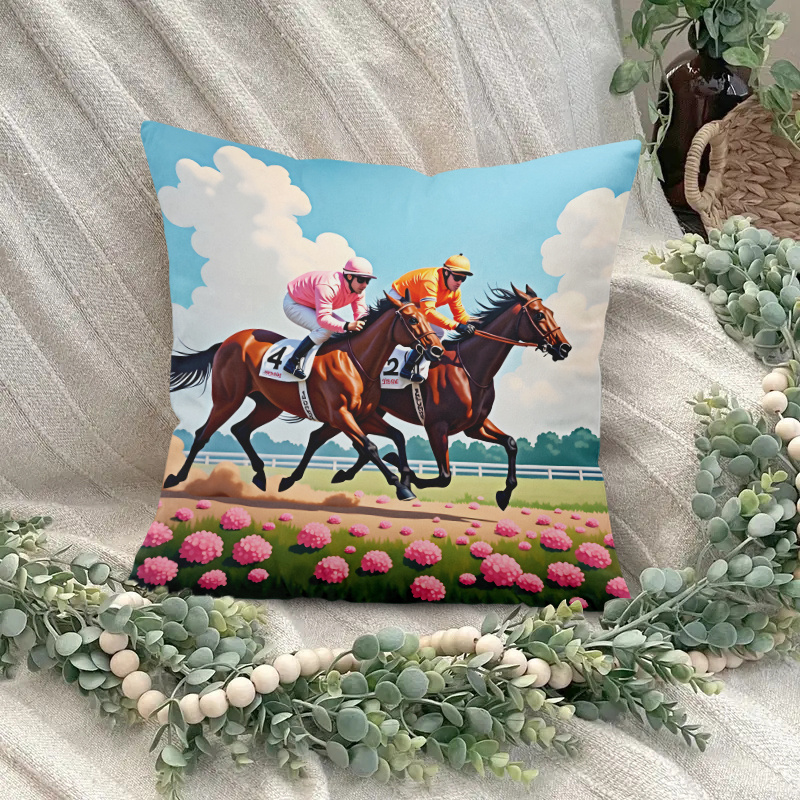 ปลอกหมอนลายม้าแข่ง 1 ชิ้น 18x1 - Pillow Insert 18X18 บทวิจารณ์และราคา