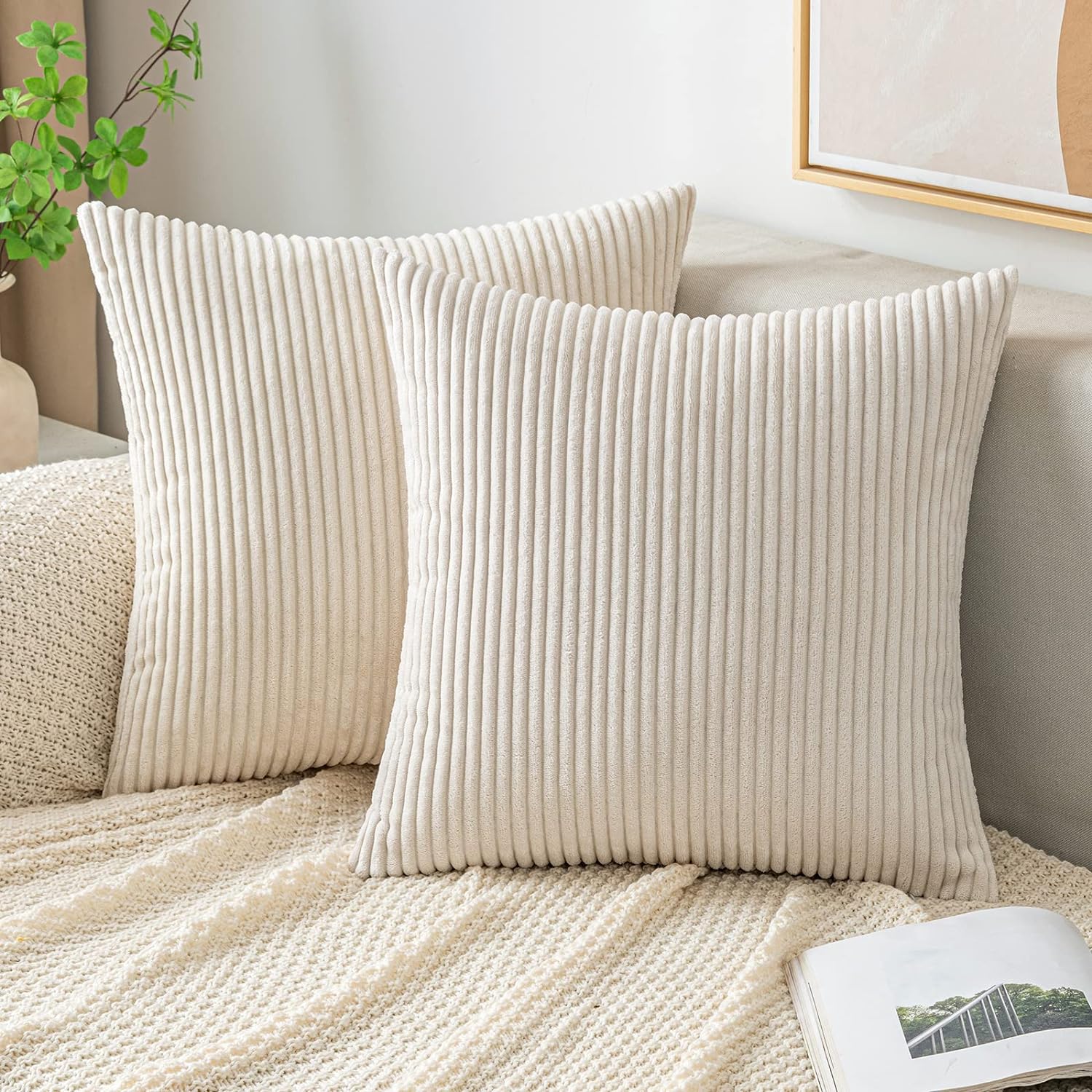 ปลอกหมอนอิงตกแต่งผ้าลูกฟูกนุ่ม - Pillow Insert 18X18 บทวิจารณ์และราคา
