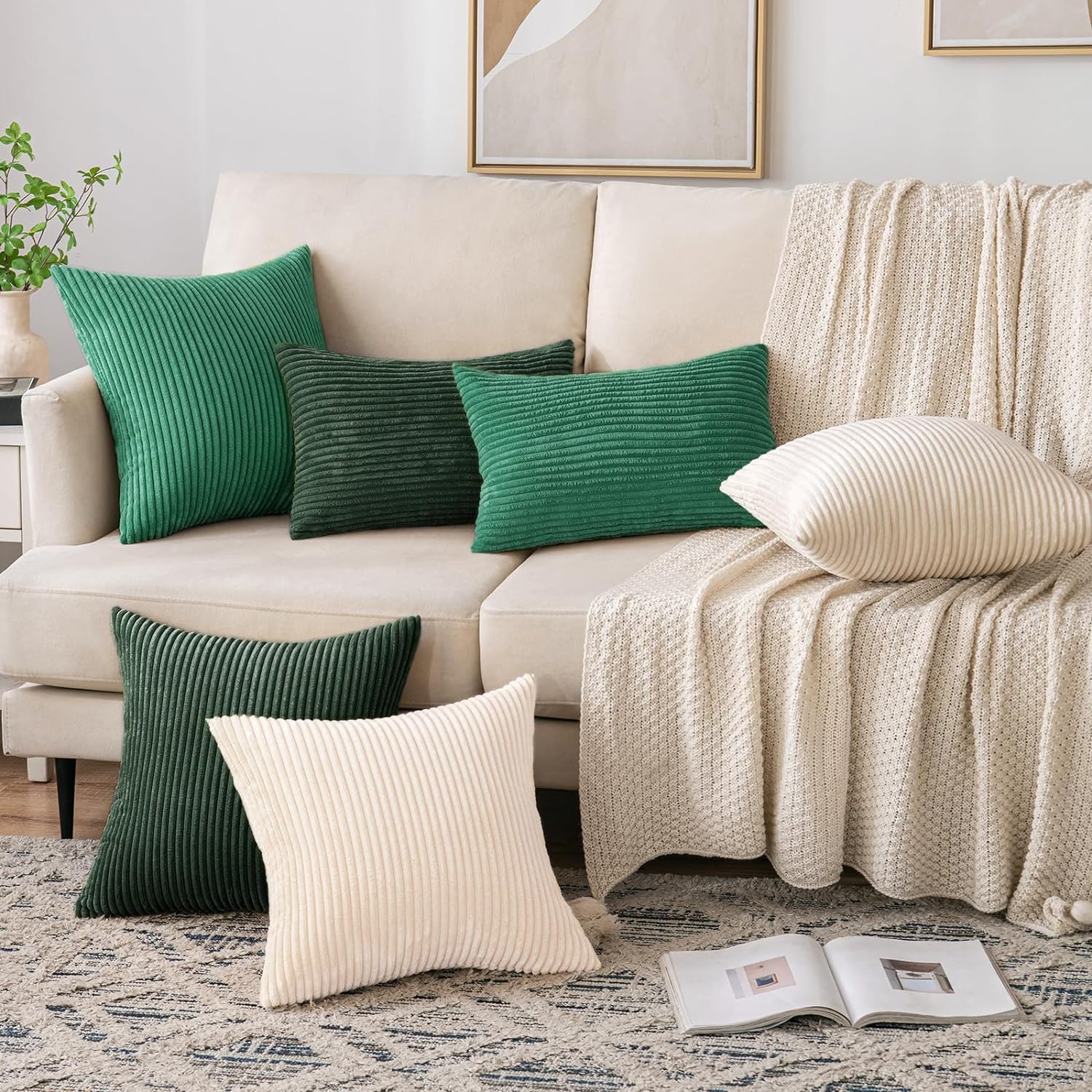 ปลอกหมอนอิงตกแต่งผ้าลูกฟูกนุ่ม - Pillow Insert 18X18 บทวิจารณ์และราคา