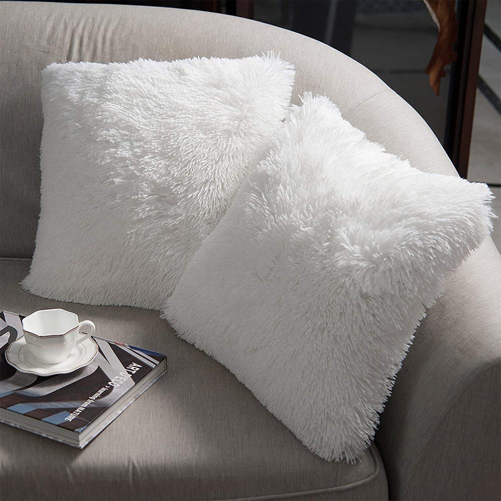 ปลอกหมอนอิงขนเฟอร์เทียมเนื้อนุ - Pillow Insert 18X18 บทวิจารณ์และราคา