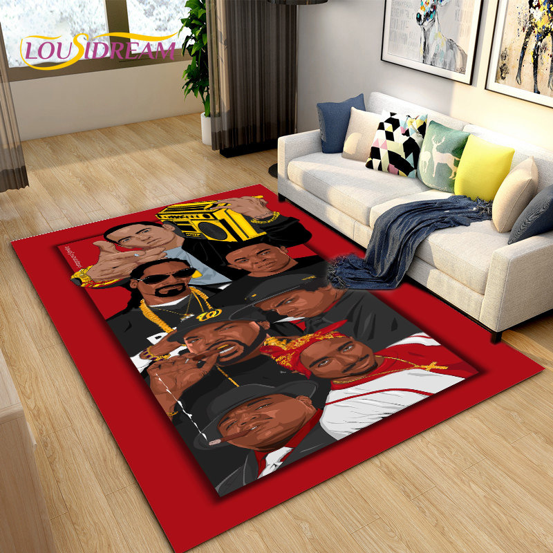 พรมปูพื้นสไตล์ฮิปฮอปอาร์ตแร็ปเ - Home Art Textiles บทวิจารณ์และราคา