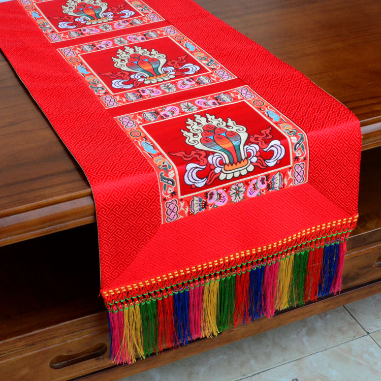 ผ้าคลุมโต๊ะบูชา ผ้าปูโต๊ะยาว ล - Home Textiles Wholesale บทวิจารณ์และราคา