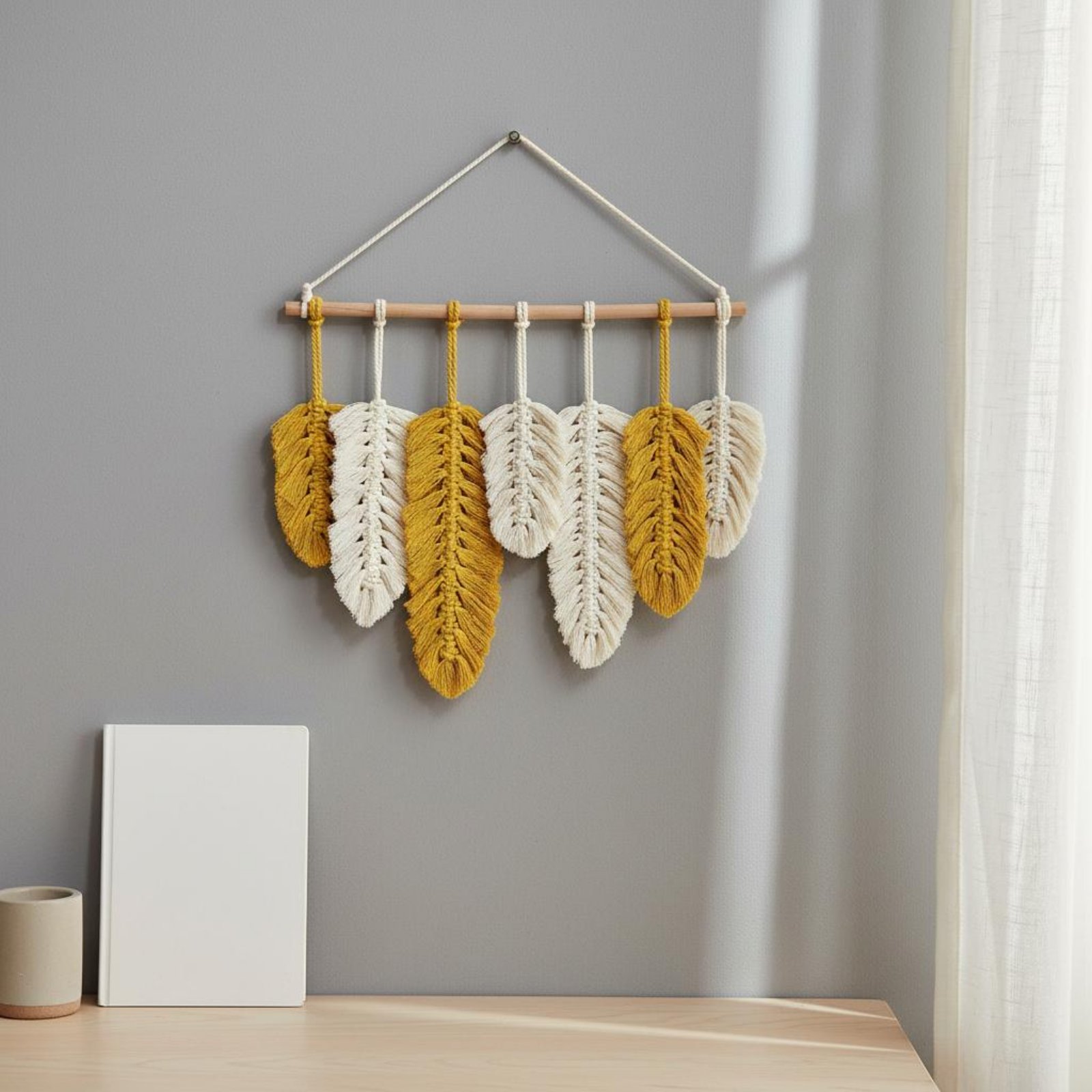 งานฝีมือแขวนผนังแบบมาคราเม่ ปร - Home Of Textiles บทวิจารณ์และราคา