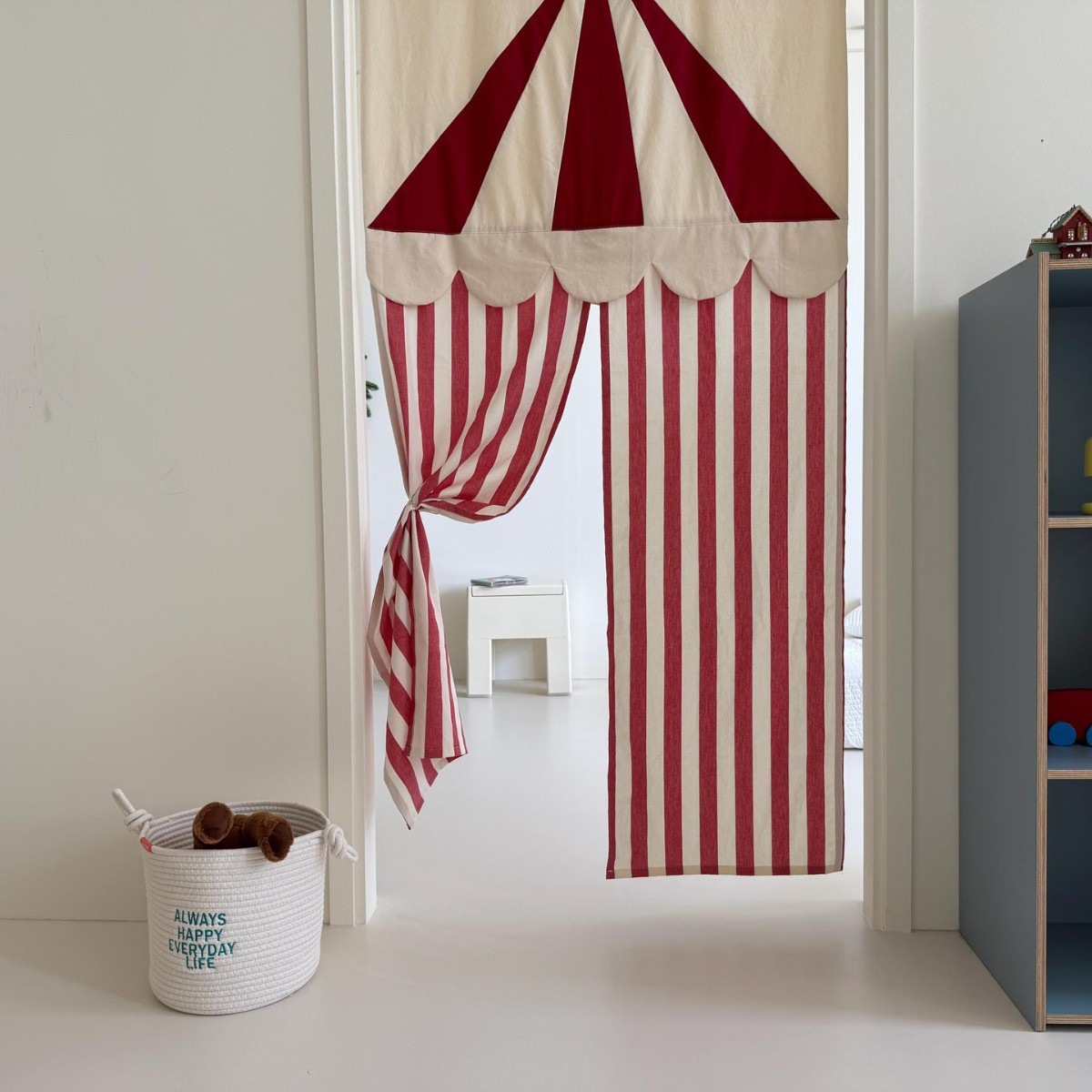 ม่านประตูผ้าลายทางสไตล์เกาหลีส - Home Textiles Products บทวิจารณ์และราคา