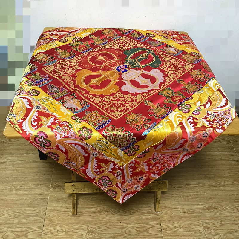 ผ้าปูโต๊ะพระพุทธรูปปักลายแปดมง - Home Textiles Wholesale บทวิจารณ์และราคา