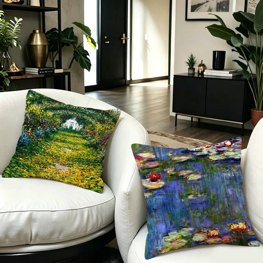 หมอนศิลปะภาพวาดคลอด มอนีต์ หมอ - Home Art Textiles บทวิจารณ์และราคา