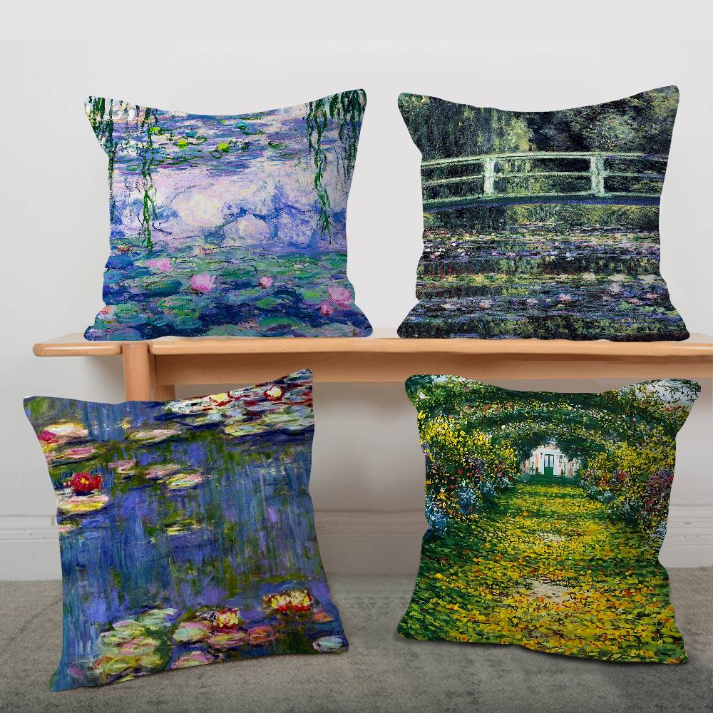 หมอนศิลปะภาพวาดคลอด มอนีต์ หมอ - Home Art Textiles บทวิจารณ์และราคา