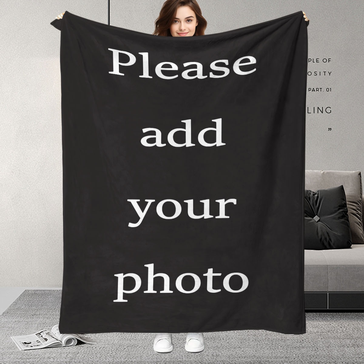 ผ้าห่มฟลานเนลขนแกะดิจิทัลแบบกำ - Home Textiles Images บทวิจารณ์และราคา