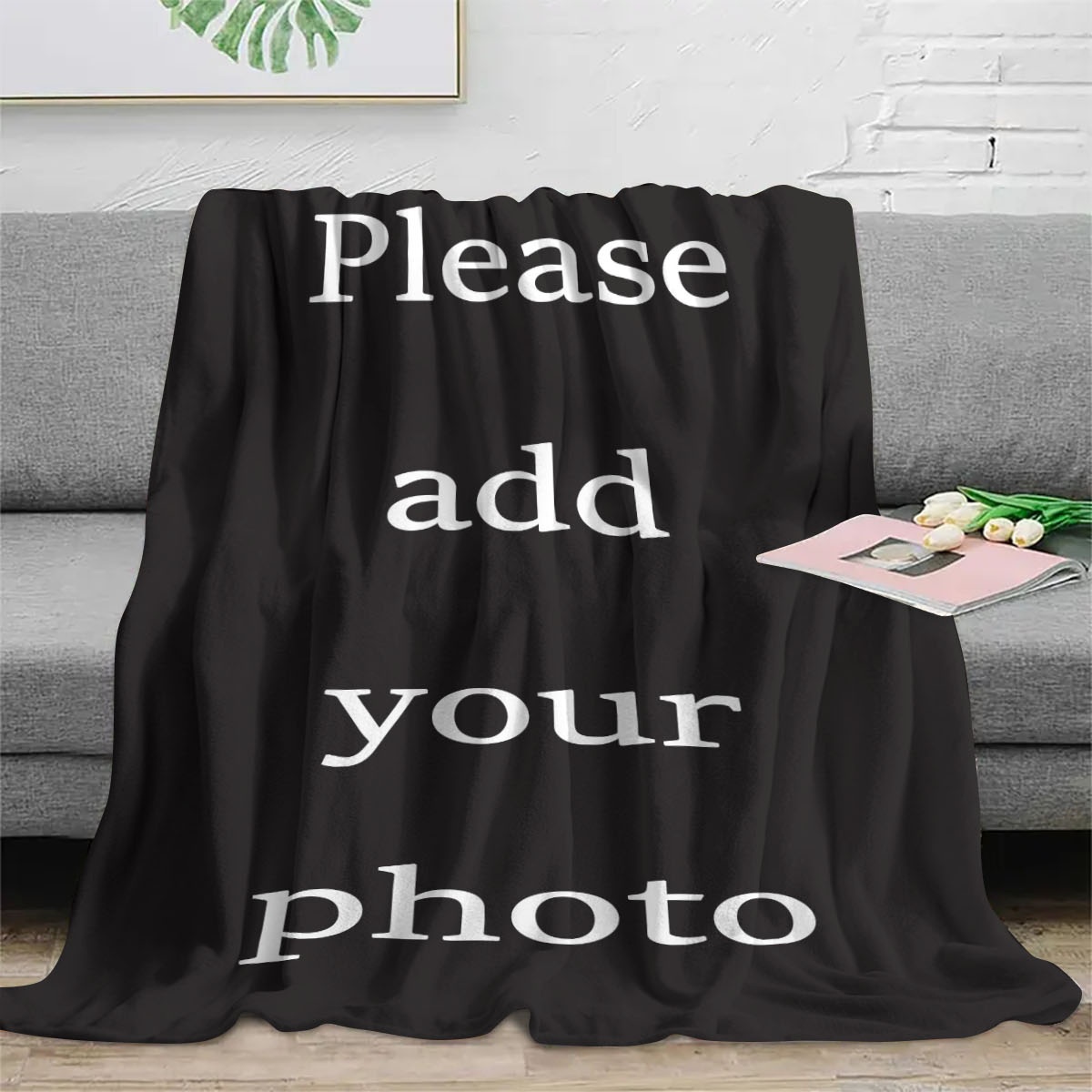 ผ้าห่มฟลานเนลขนแกะดิจิทัลแบบกำ - Home Textiles Images บทวิจารณ์และราคา